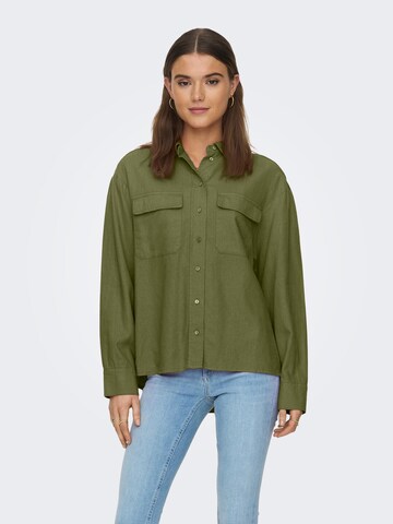 Camicia da donna 'Caro' di ONLY in verde: frontale