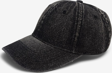 styleBREAKER Cap 'Jeans Baseball Cap' in Black: front