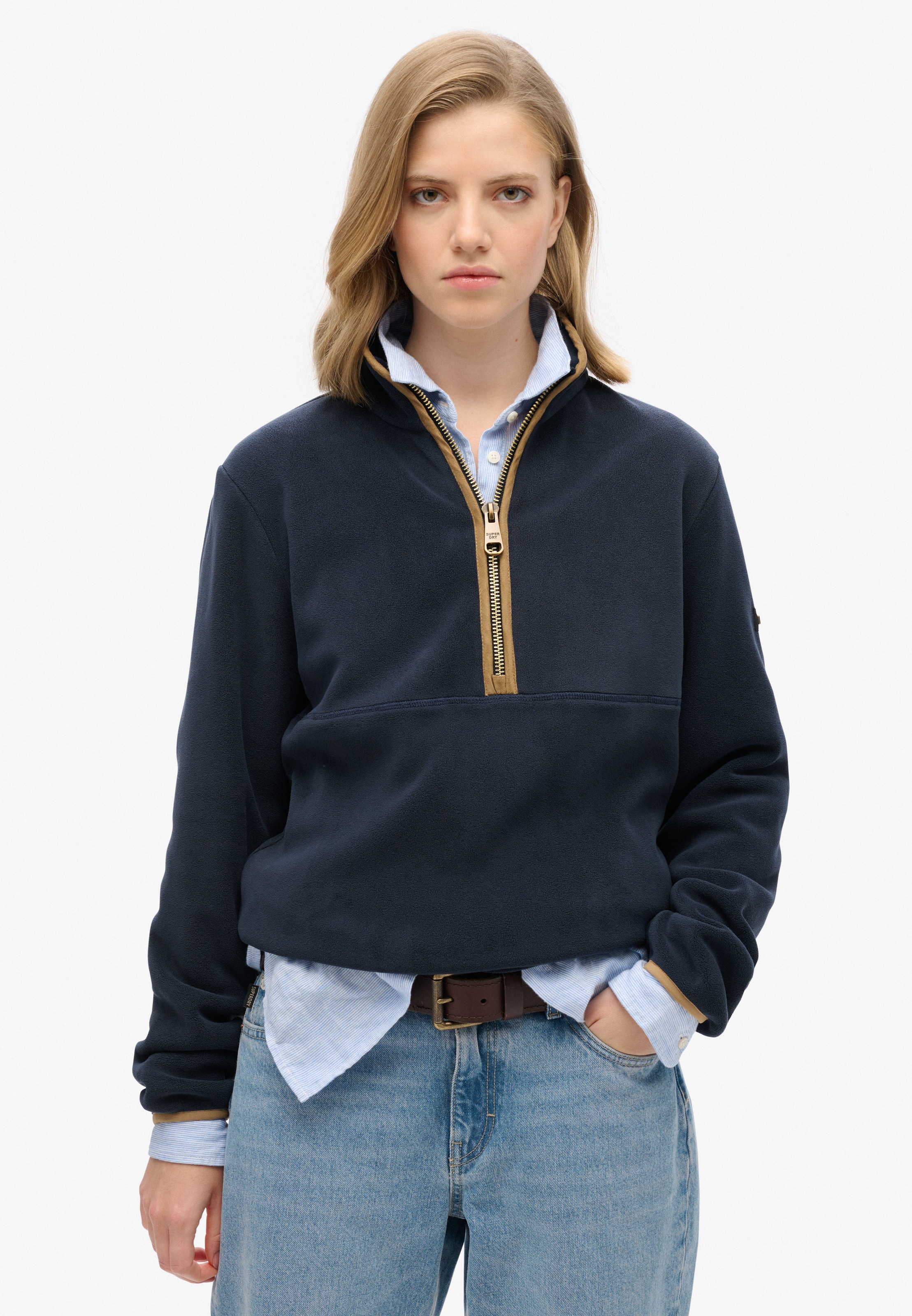 Superdry Trui in Blauw: voorkant