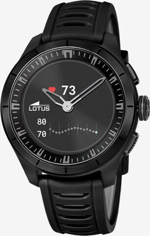 Montre digitale Lotus en noir : devant