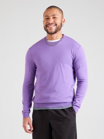 UNITED COLORS OF BENETTON Regular fit Pulóver - lila: elől