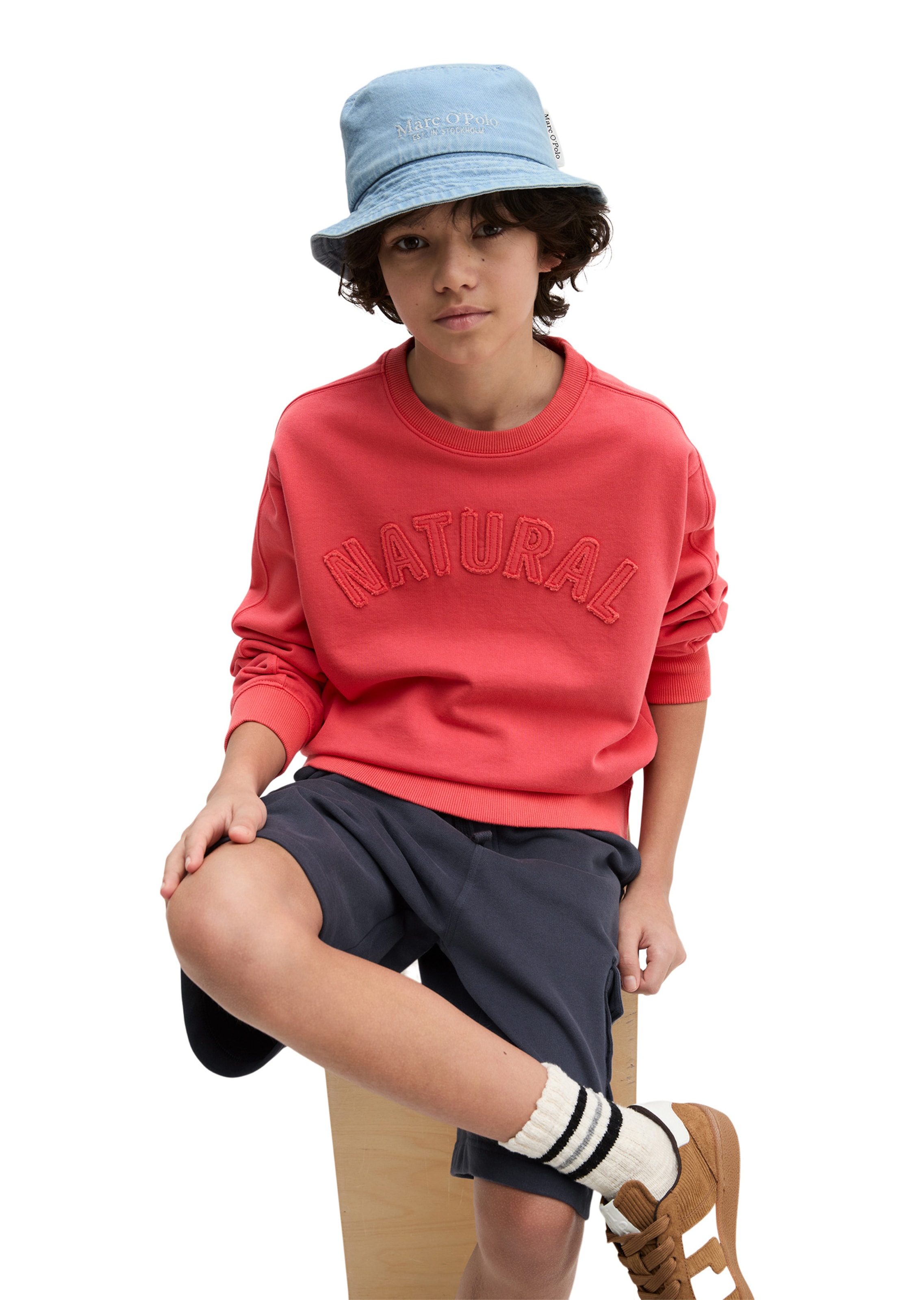 Marc O'Polo Sweatshirt in Red: front