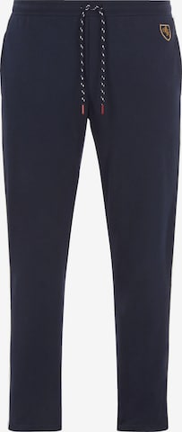 Charles Colby Loosefit Broek 'Baron Caden' in Blauw: voorkant