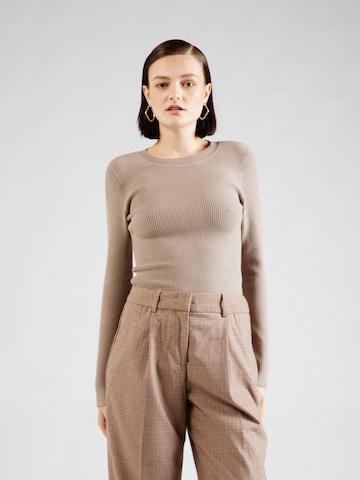 Abercrombie & Fitch Sweater in Beige: front