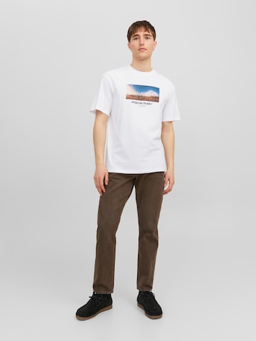 JACK & JONES T-Shirt 'Vesterbro' in Weiß