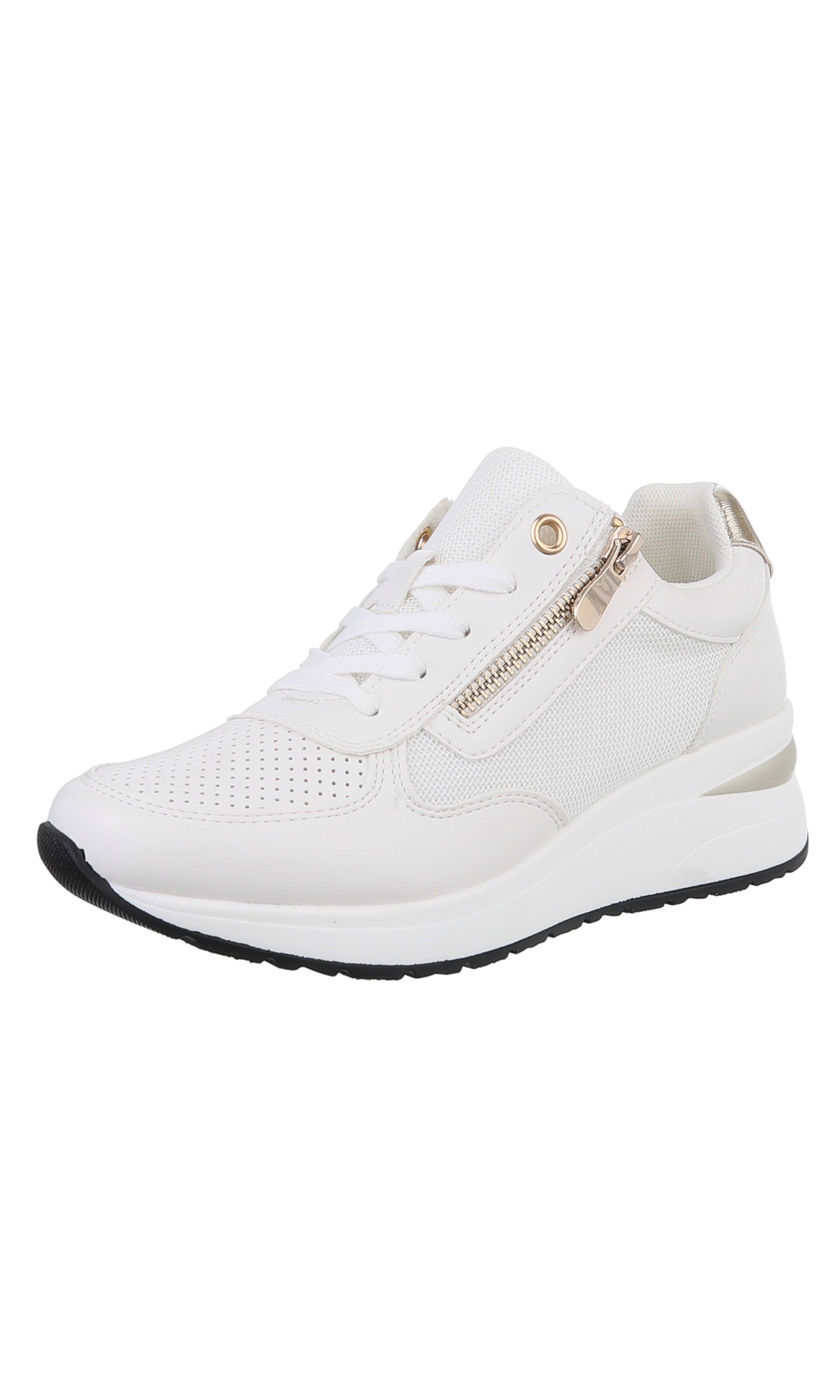 Ital-Design Sneakers in Gold / Silver / White, Item view