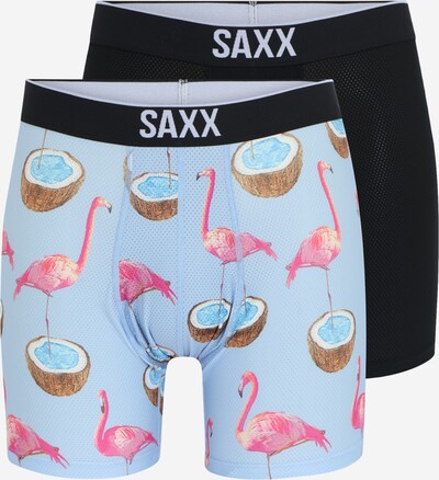 SAXX Sportunterhose 'VOLT' in hellblau / schwarz / weiß, Produktansicht