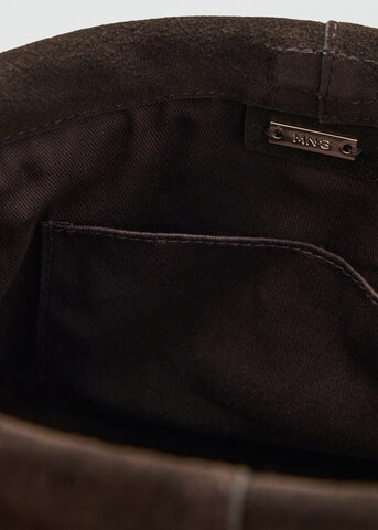 MANGO Clutch 'Min Paulo' in Brown