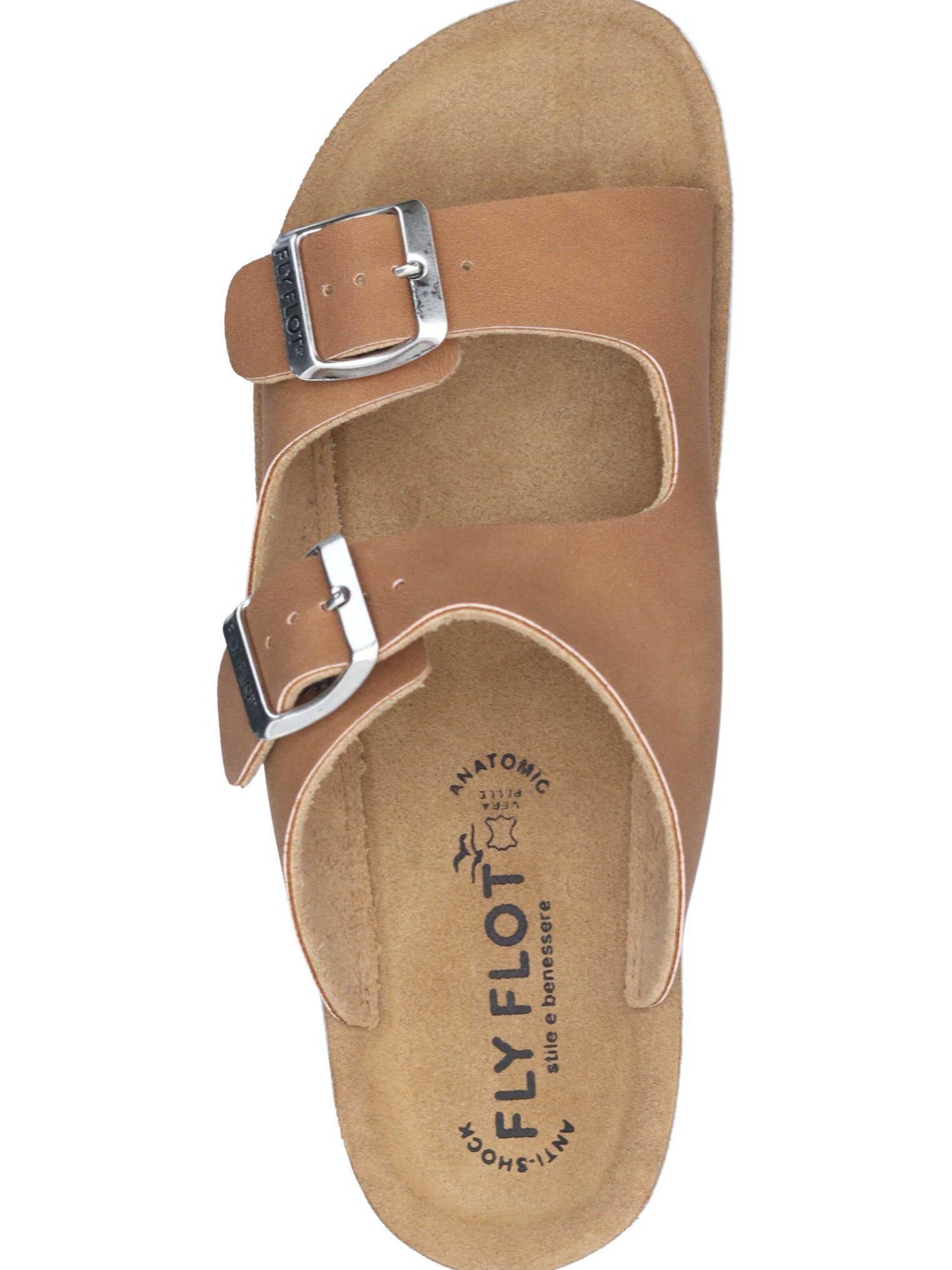 FLY FLOT Mules in Brown