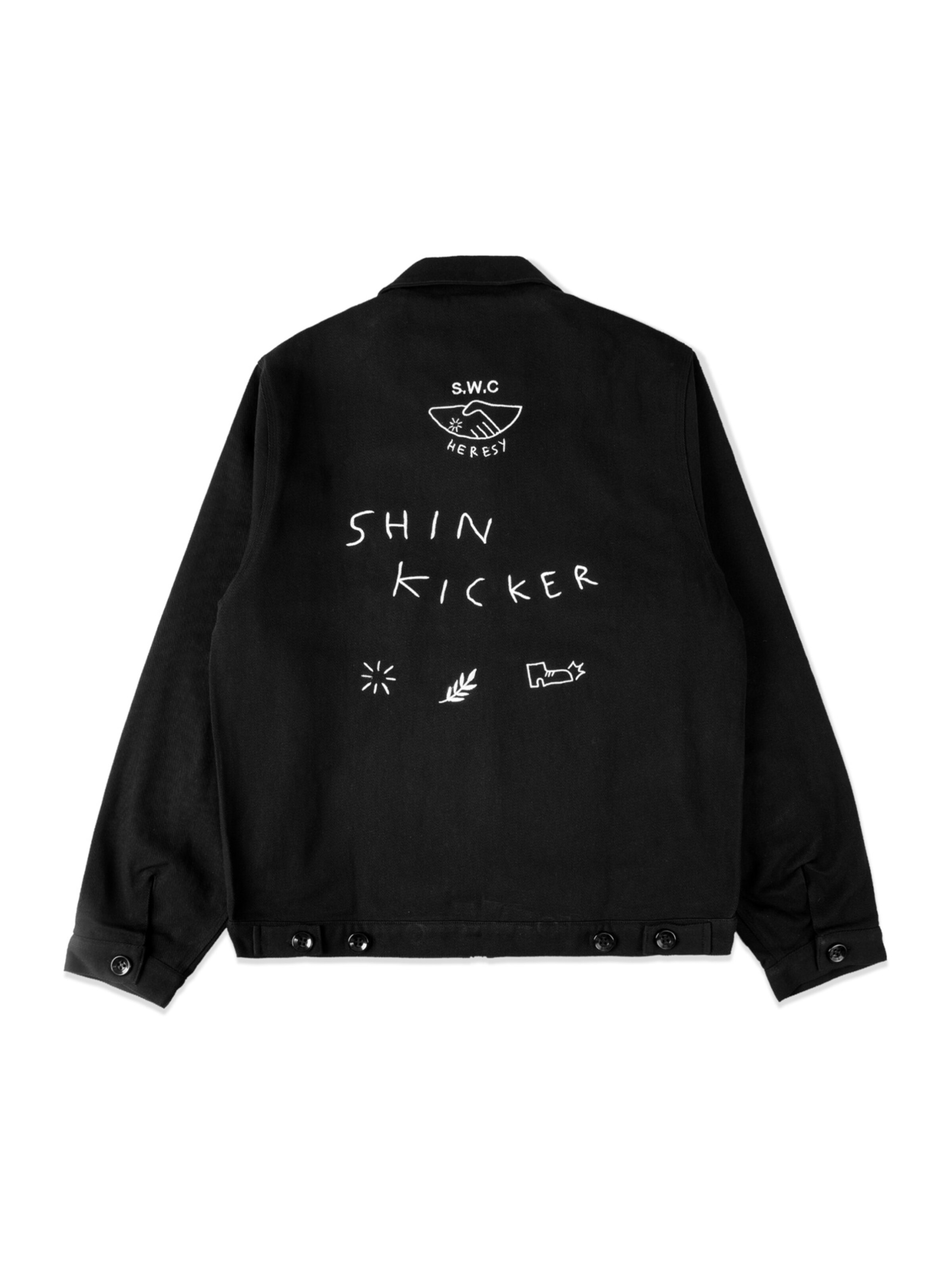 Stepney Workers Club Sportsweatjacke in Schwarz