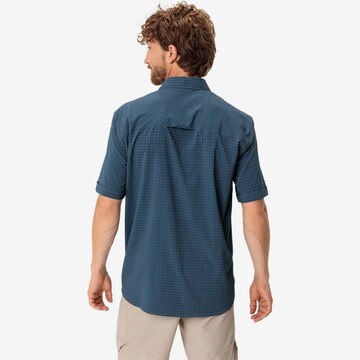 VAUDE Regular fit Athletic Button Up Shirt 'Seiland IV' in Blue