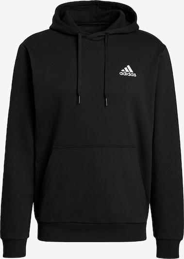 Hanorac sport 'Essentials Fleece' ADIDAS SPORTSWEAR pe negru / alb, Vizualizare produs