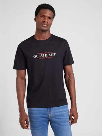 Maglietta di GUESS JEANS in nero: frontale