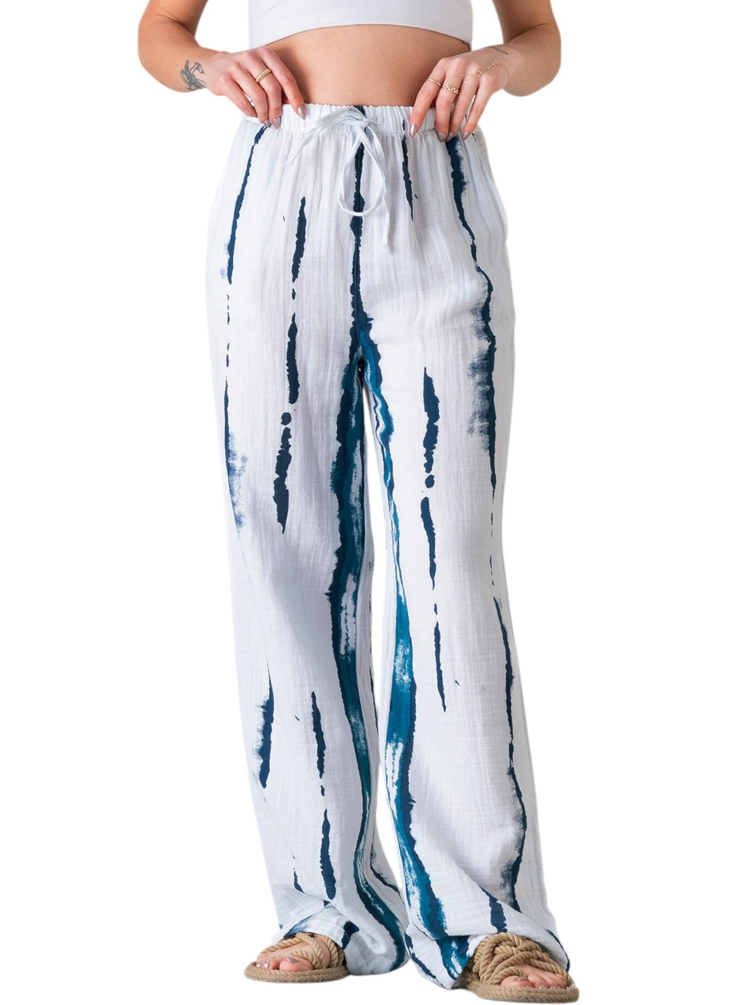 WENOR Wide Leg Hose 'Taima'‌‌‌‌‌ in Grün