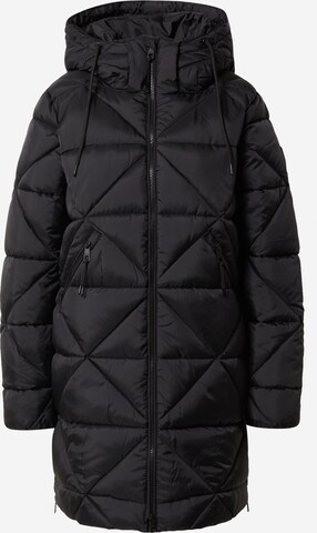 TOM TAILOR DENIM Between-Seasons Coat in Black: front