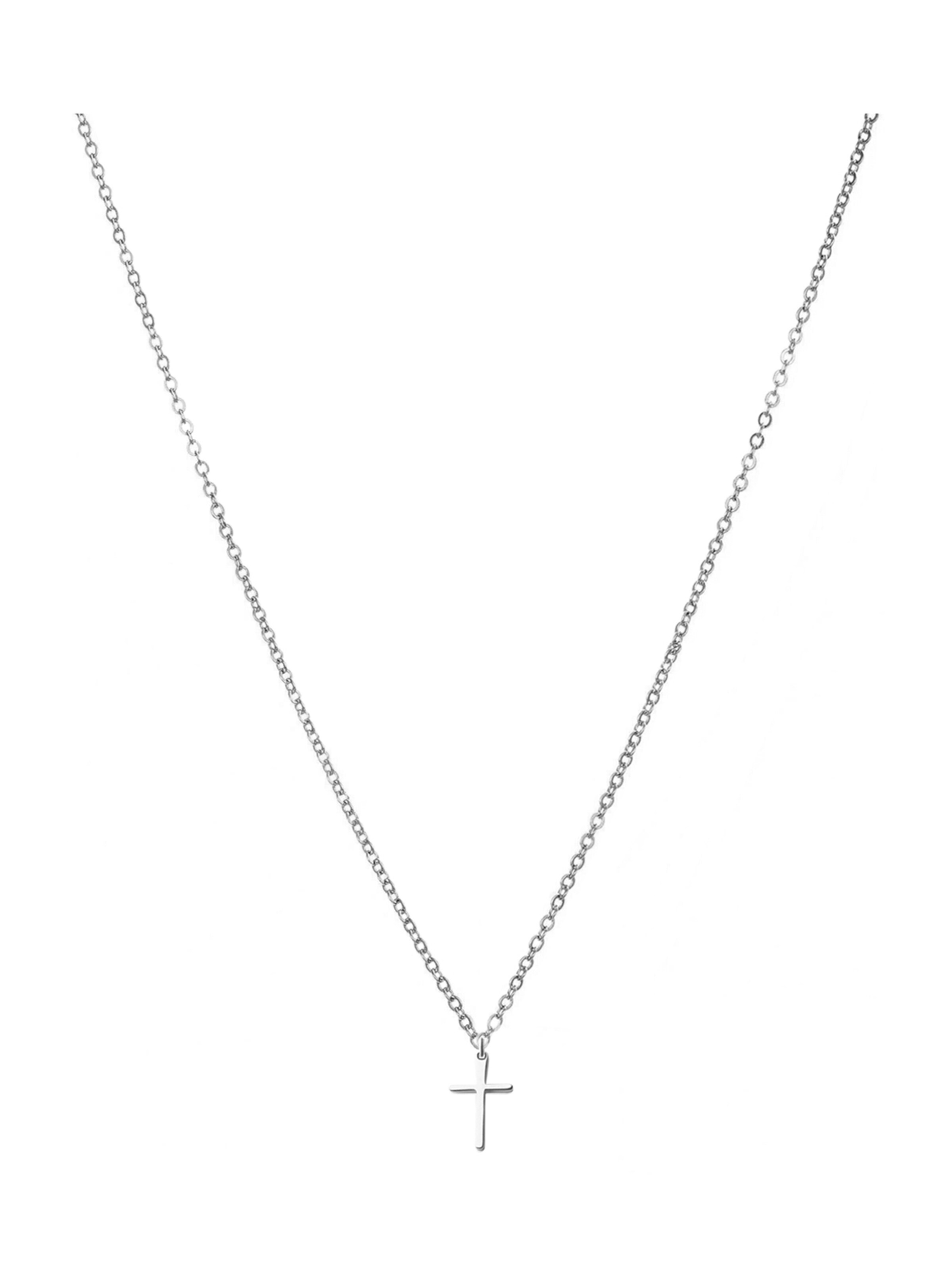 day berlin Necklace 'Cross fine' in Silver