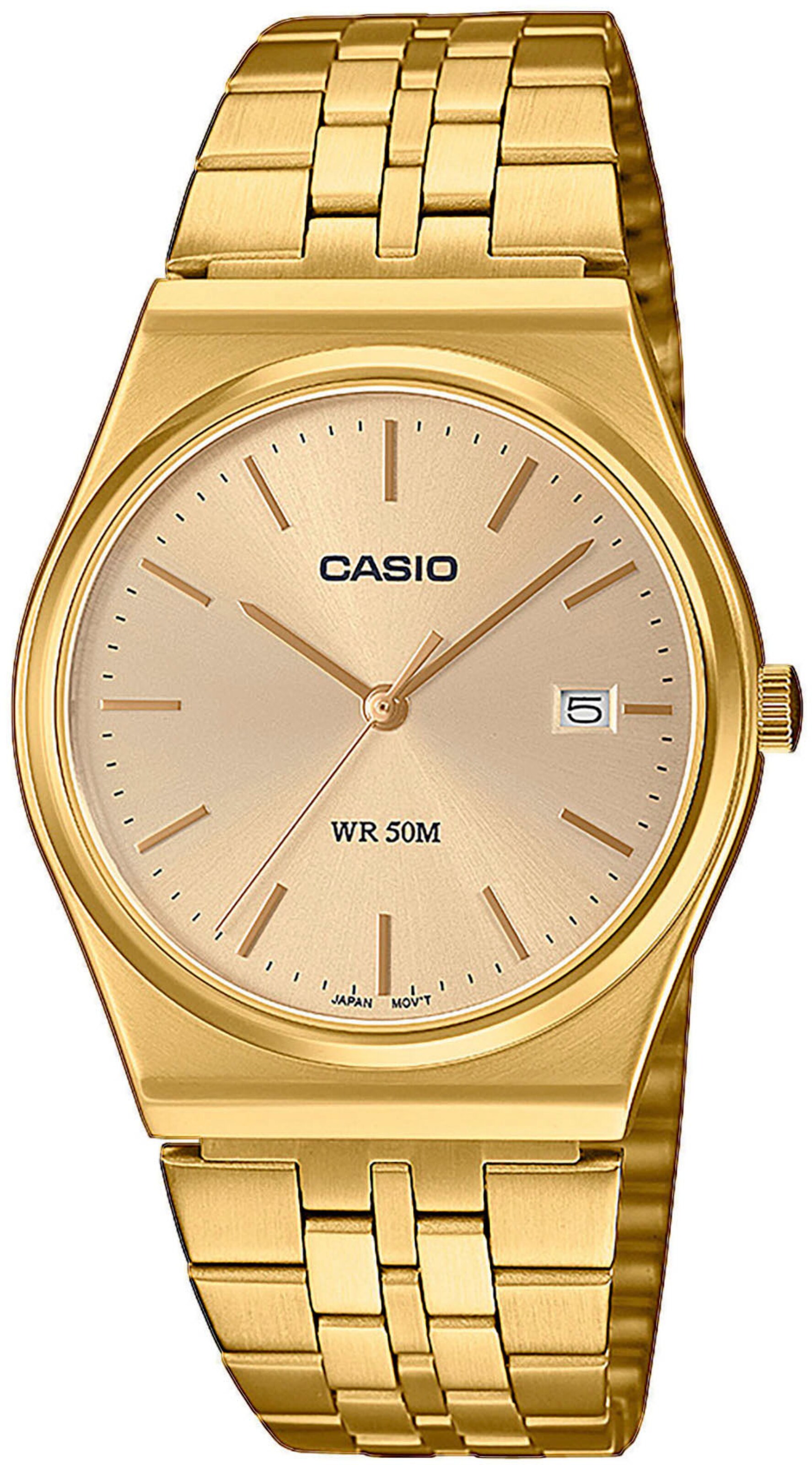 CASIO Uhr in Gold: Vorderseite