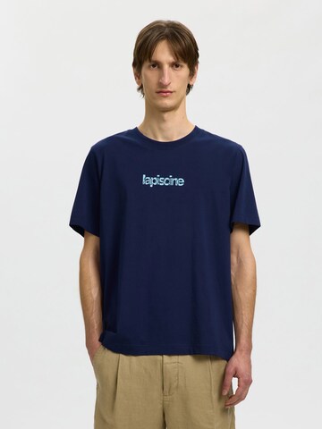SELECTED Shirt in Blauw: voorkant