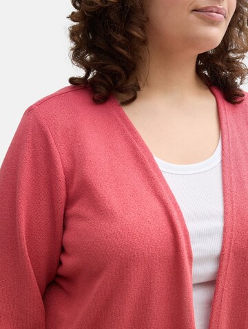 Tom Tailor Women + Gebreid vest in Rood