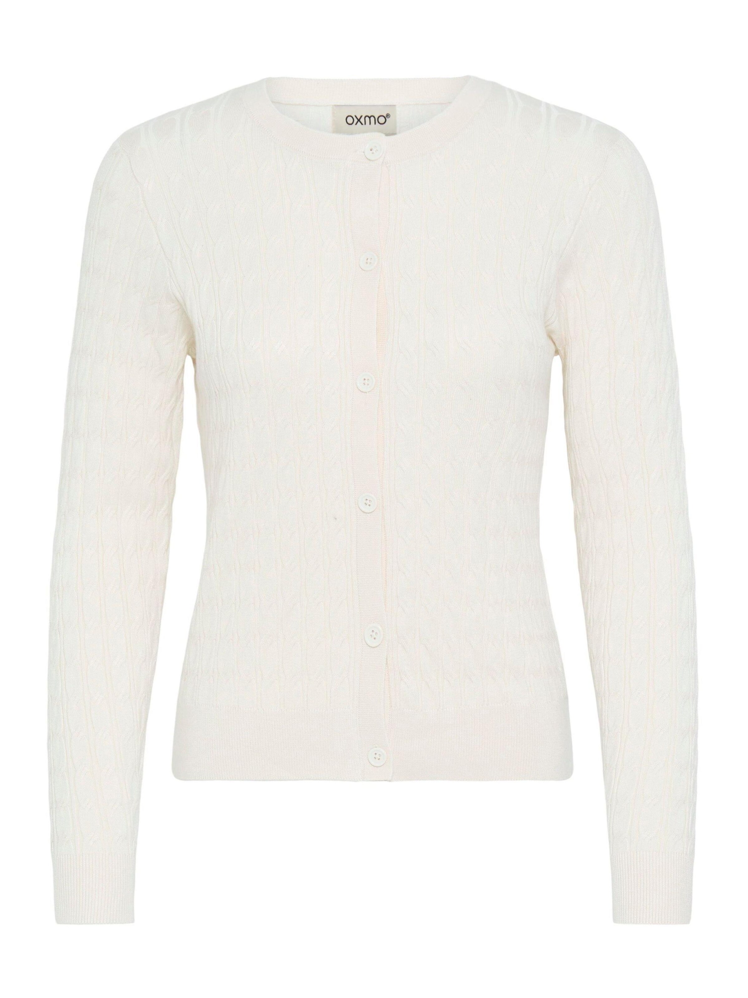 Oxmo - Cárdigan 'Isasja' en blanco: frente