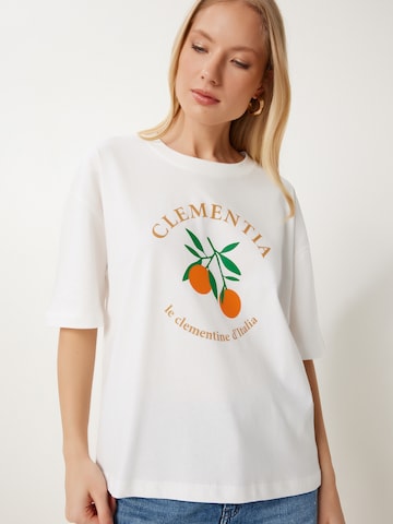 Happiness İstanbul Tričko - Béžová: predná strana