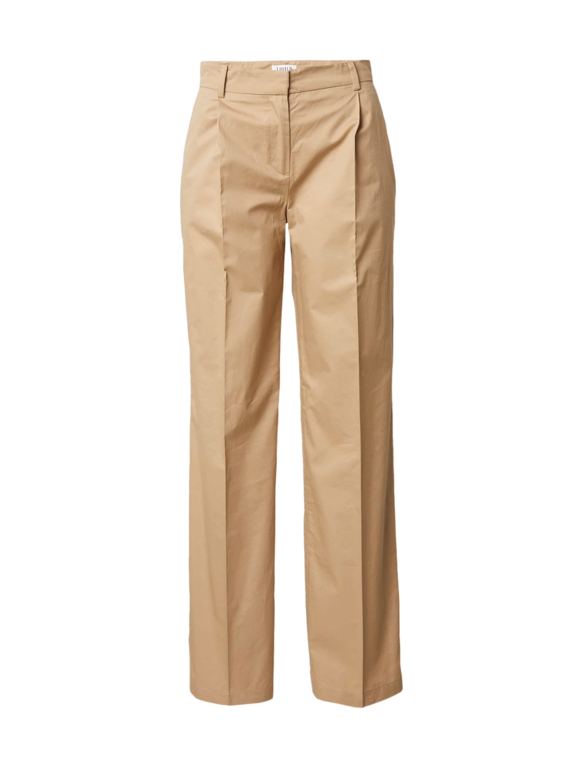 EDITED Normální Kalhoty 'Saylor' – hnědá: přední strana