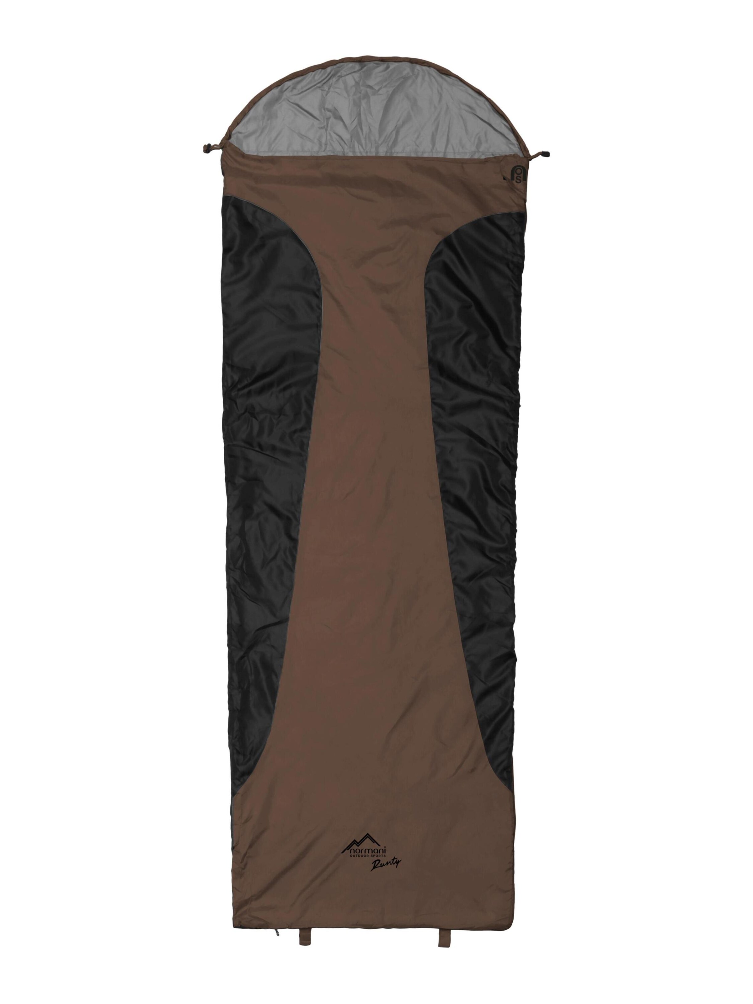 normani Schlafsack  ' Runty ' in Braun: Vorderseite