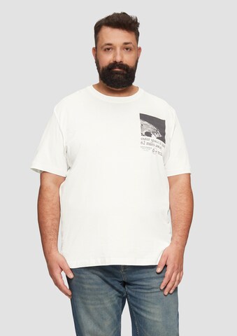 s.Oliver Men Big Sizes Shirt in White: front