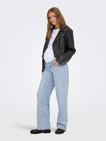 Only Maternity Regular Jeans 'OLMCOBAIN' in Blauw
