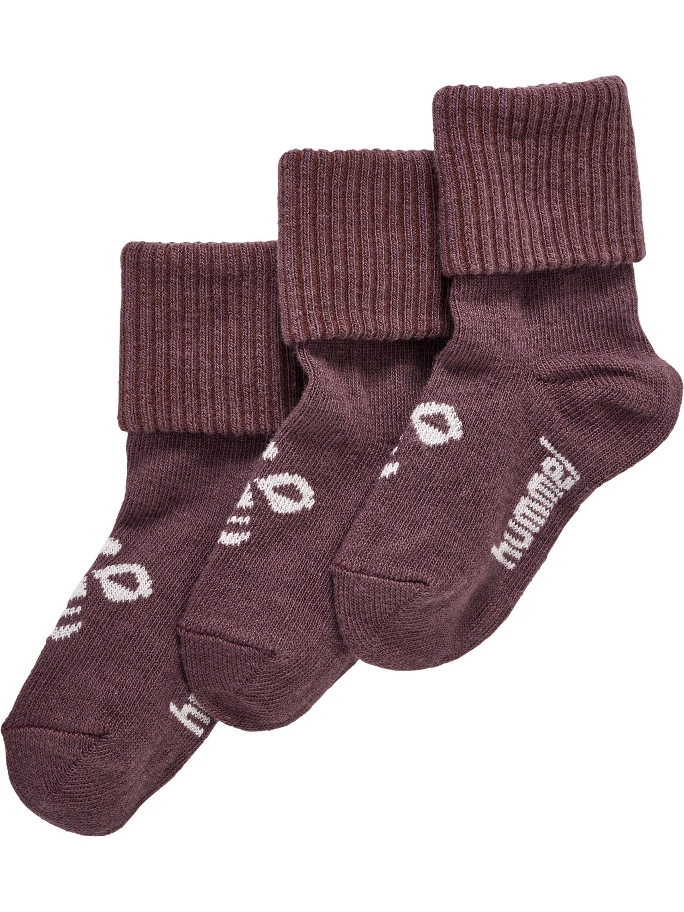 Chaussettes 'Sora' Hummel en marron : devant