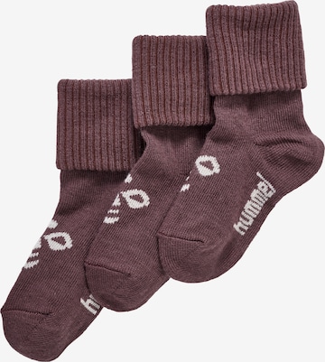 Chaussettes 'Sora' Hummel en marron : devant