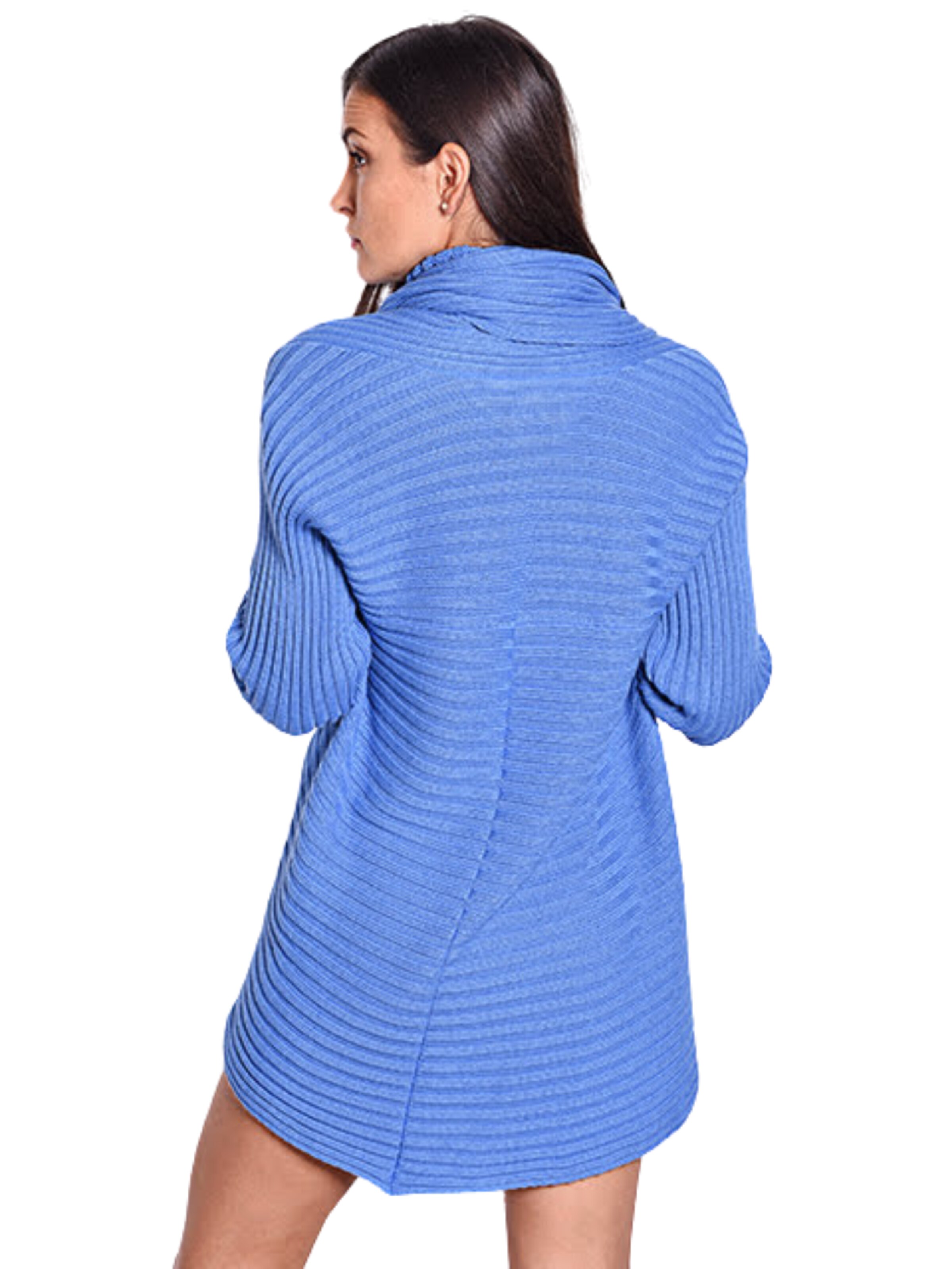 Süel knitwear - Cárdigan 'Round ribbed' en azul