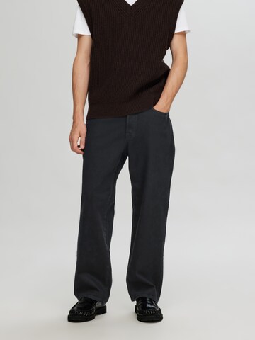 Loosefit Jeans 'Kobe' di SELECTED HOMME in nero: frontale