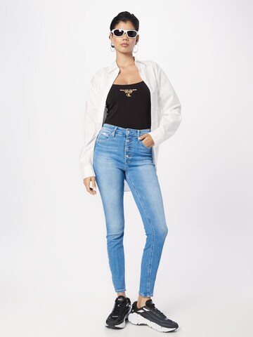 Calvin Klein Jeans Skinny Jeans 'HIGH RISE SUPER SKINNY ANKLE' in Blue