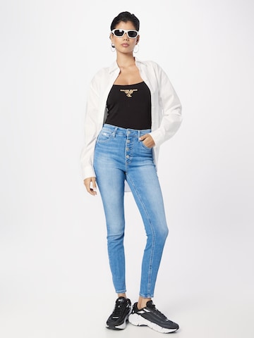 Skinny Jeans de la Calvin Klein Jeans pe albastru