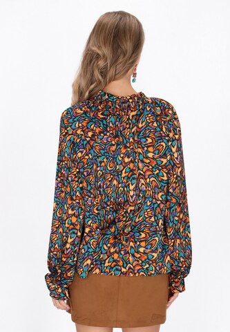 Chemisier IZIA en mélange de couleurs