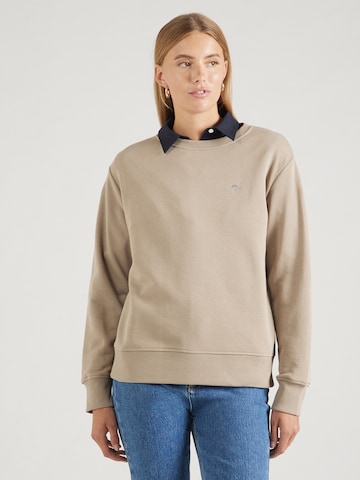 Sweat-shirt GANT en gris : devant