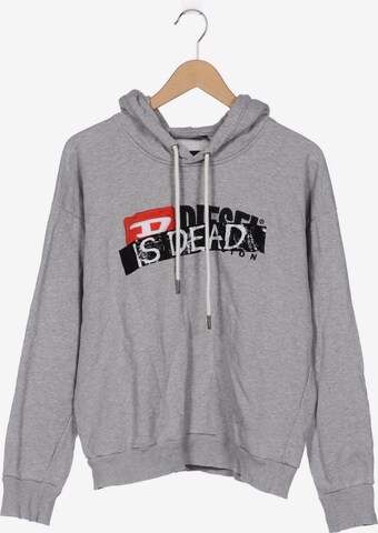 DIESEL Sweatshirt & Zip-Up Hoodie in S in Grey: front