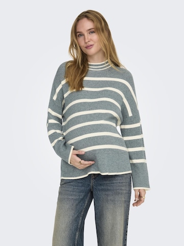 Only Maternity Sweater 'IBI' in Blue: front