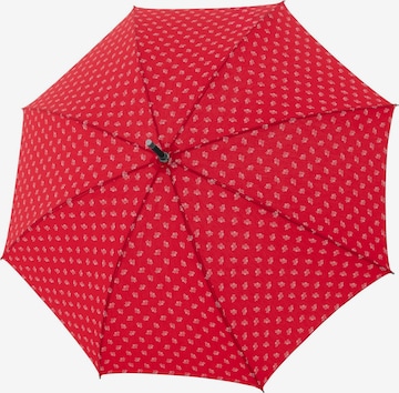 Doppler Manufaktur Paraplu 'Zürs' in Rood: voorkant