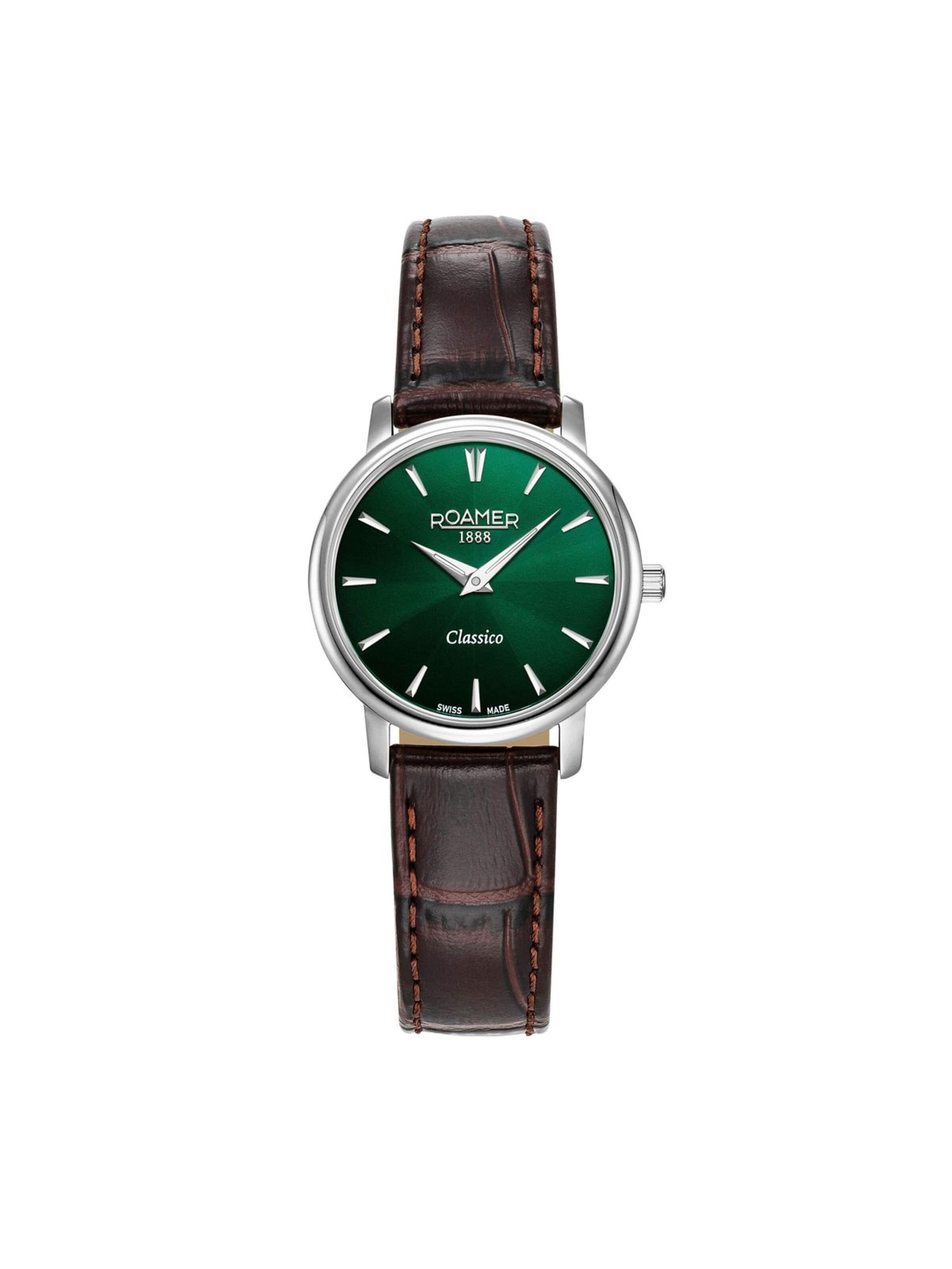 Roamer Analoog horloge 'Classico' in Groen: voorkant