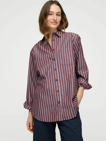 Maglietta ' gaia ' di moshi moshi mind in rosso: frontale