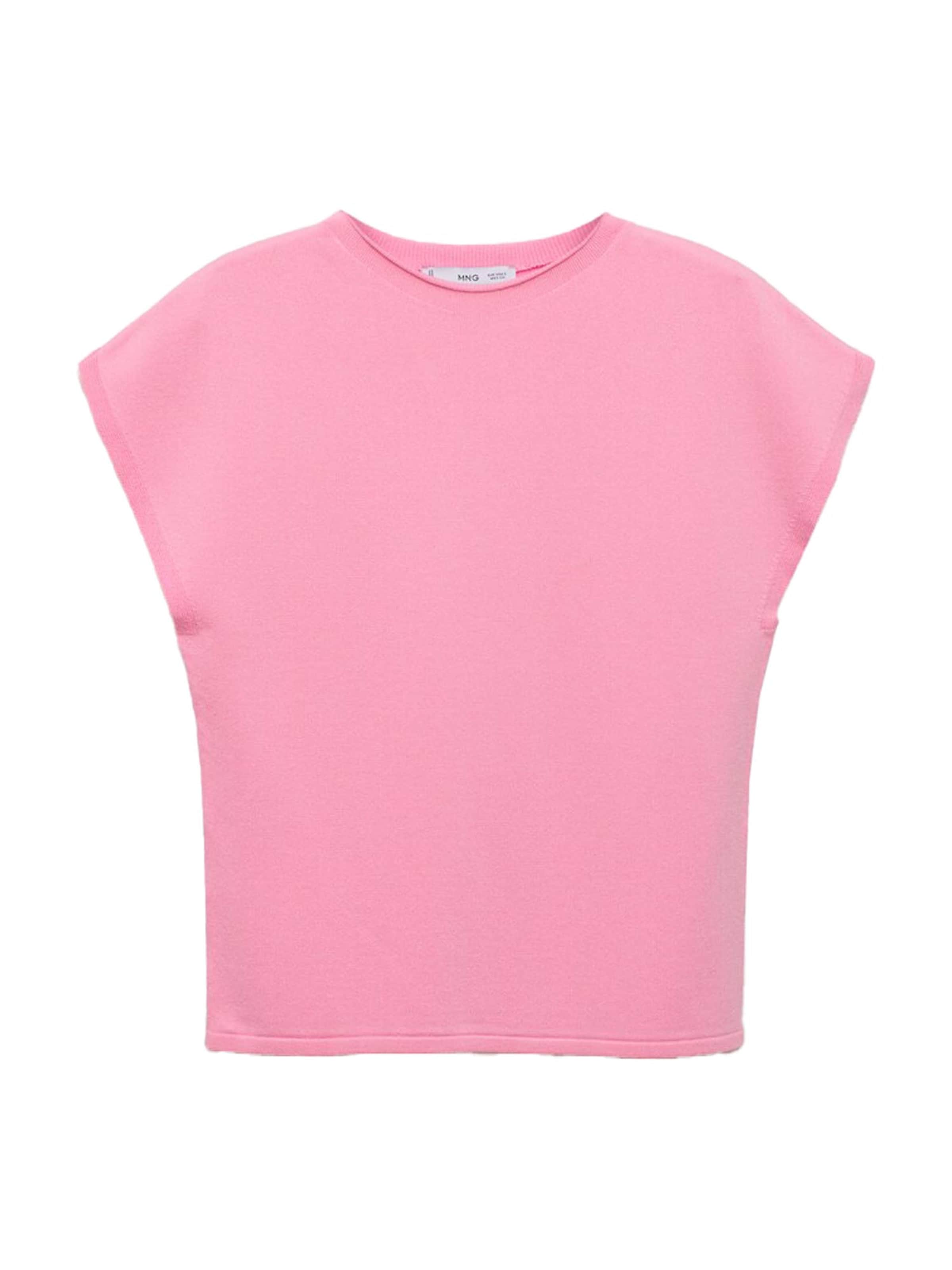 MANGO Knitted Top 'CAMIN' in Pink: front