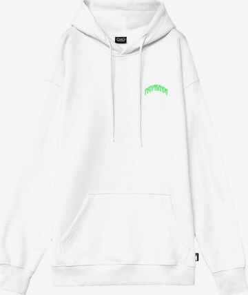 Propaganda Sweatshirt 'Dreieck-Panther' in White: front