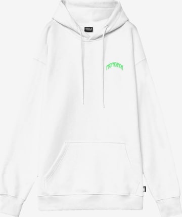 Propaganda Sweatshirt 'Dreieck-Panther' in White: front