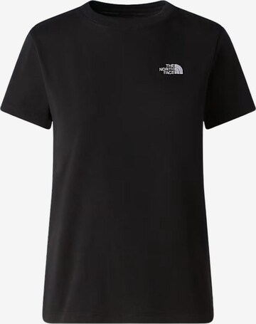 THE NORTH FACE Shirt 'THE NORTH FACE W EVO SD SLM SS TEE T-SHIRT' in Zwart: voorkant