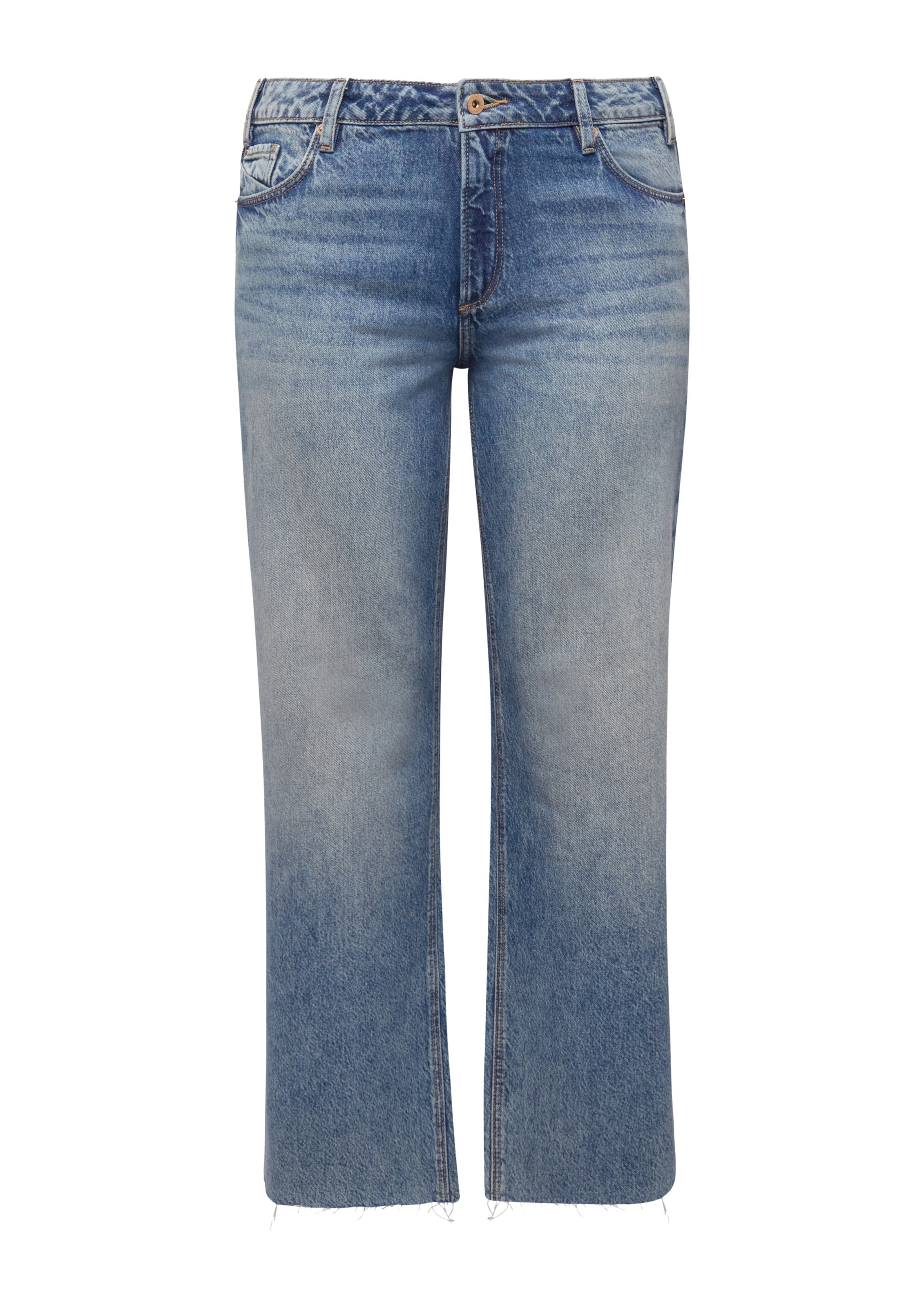 Wide Leg Jean QS en bleu : devant