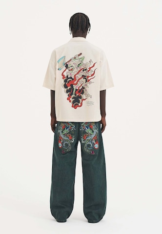 Ed HardyLoosefit Traperice 'Fireball Dragon' - zelena boja