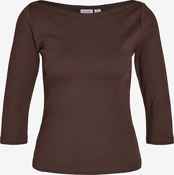 T-shirt 'NMMaya' Noisy may en marron : devant