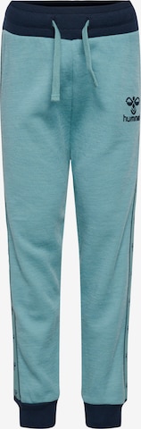 Hummel Tapered Sportbroek 'Wulba' in Blauw: voorkant